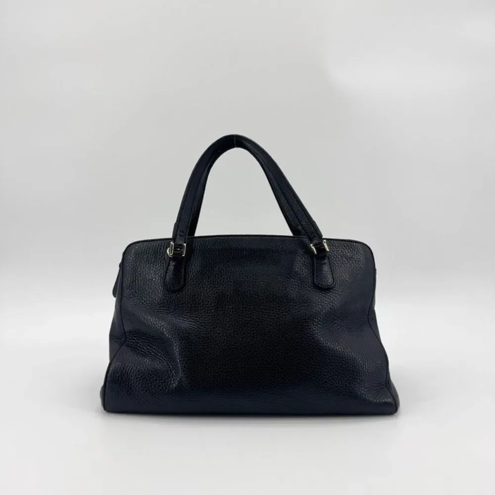 Gucci Soho Leather Top Handle Bag Black